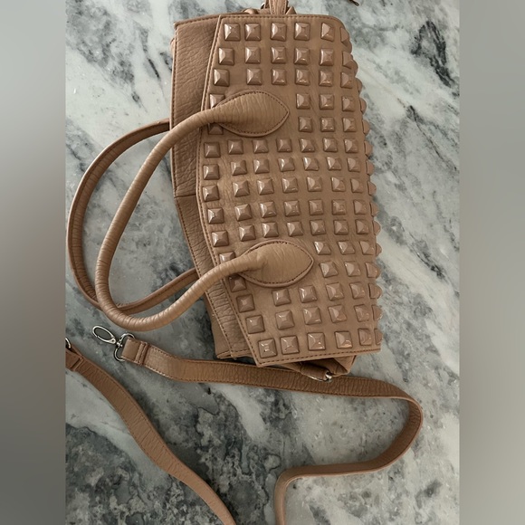 SR2 by Sondra Roberts tan studded purse - Picture 6 of 10